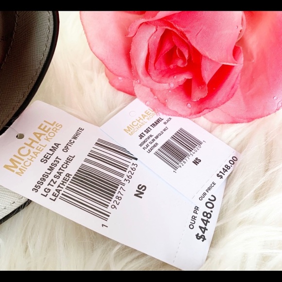 NWT MICHAEL KORS SATCHEL SELMA AND WALLET SET - Picture 5 of 6